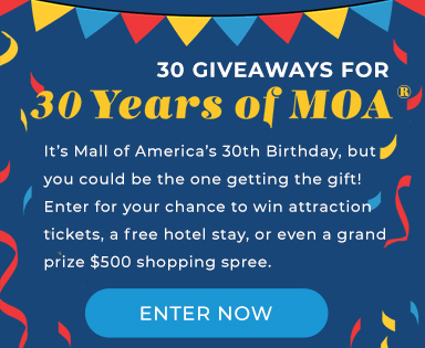 Mall of America 30th Birthday Giveaway