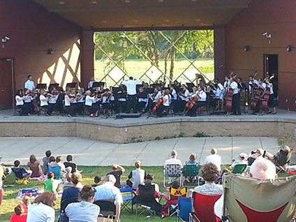 Bloomington Symphony Orchestra at Normandale Lake Bandshell in Bloomington, MN