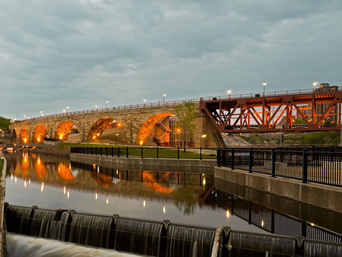 Stone Arch Bridge in Minneapolis, MN