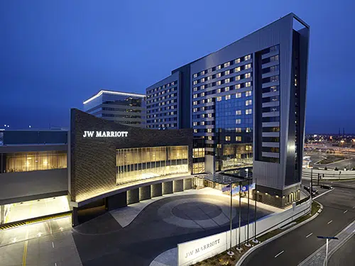 JW Marriott Exterior of JW Marriott Minneapolis Mall of America