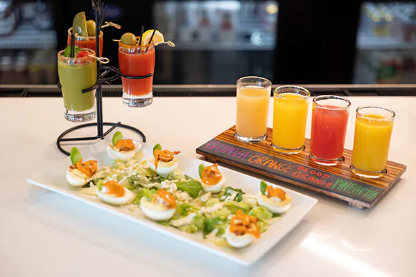 image of food and drinks at perk up kitchen in bloomington mn