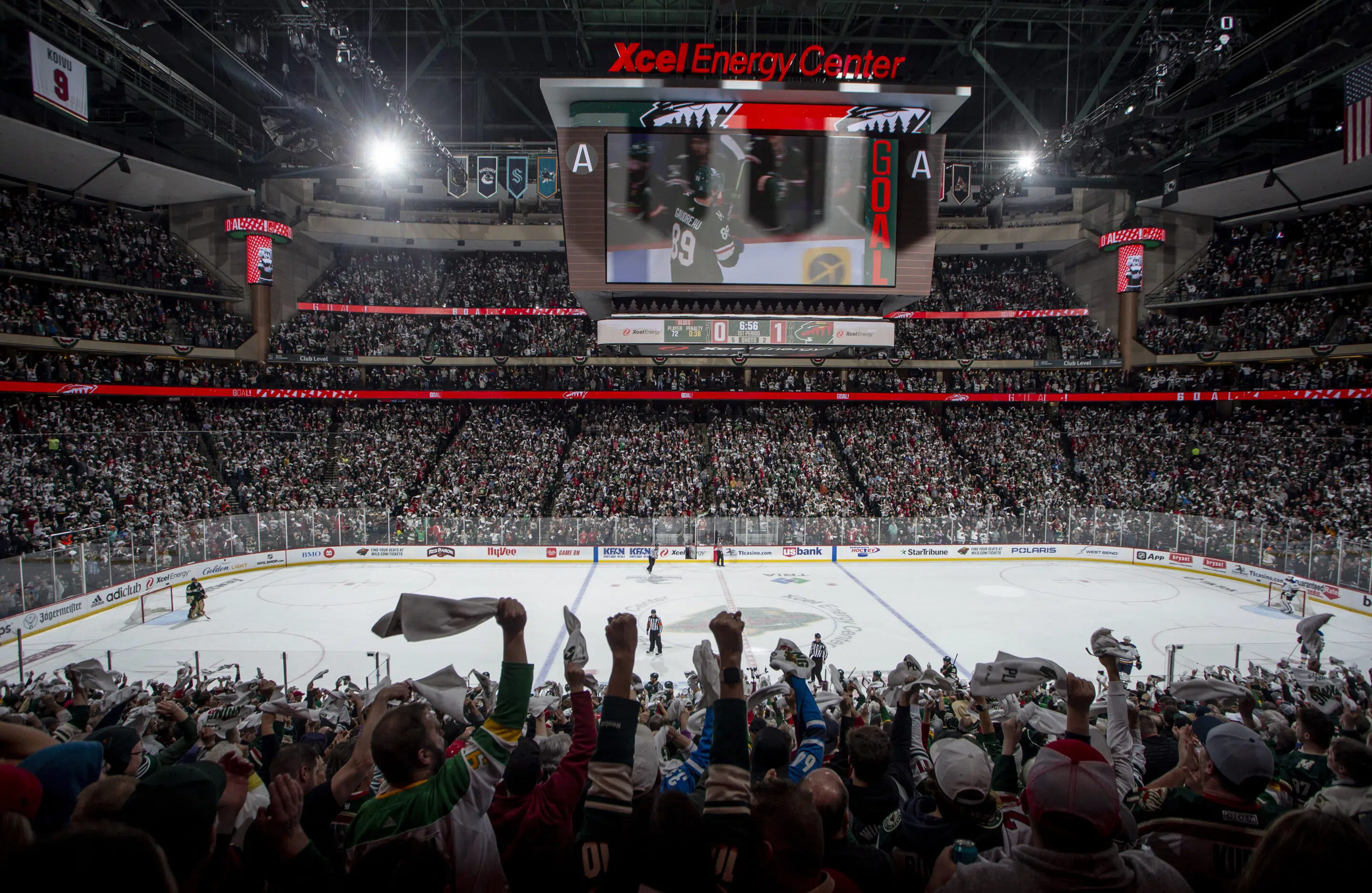 image of minnesota wild at xcel energy center