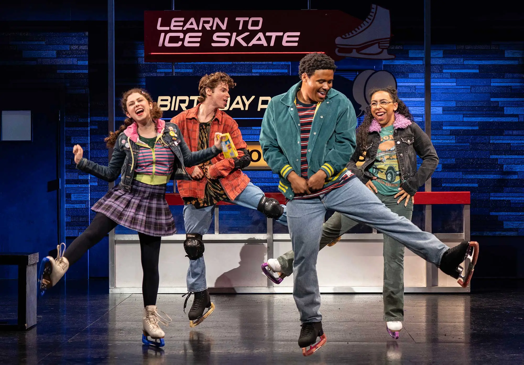 The cast of Kimberly Akimbo dancing