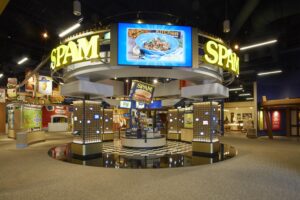 An exhibit at the SPAM Museum