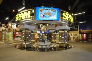 An exhibit at the SPAM Museum
