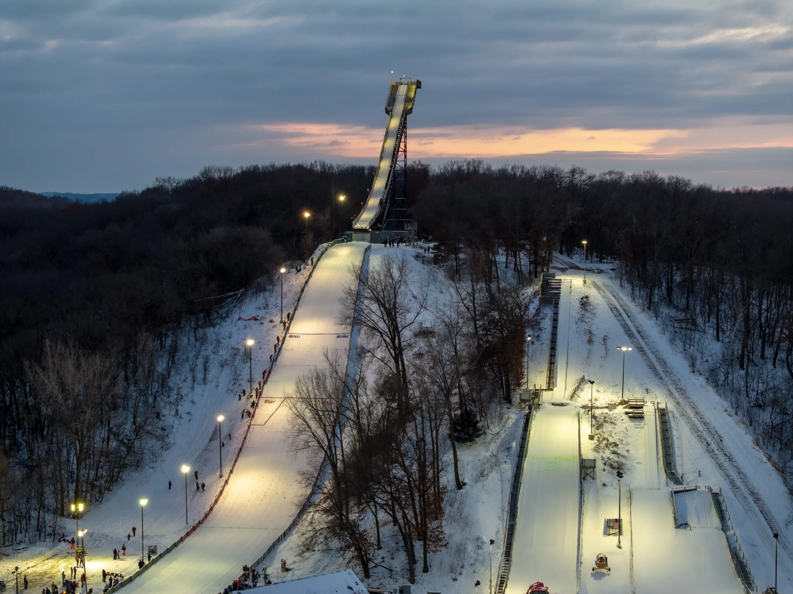 image of bush lake ski jump