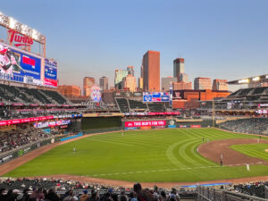 image of target field where the minnesota twins play baseball