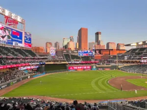 image of target field where the minnesota twins play baseball