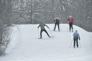 image of cross country skiers 