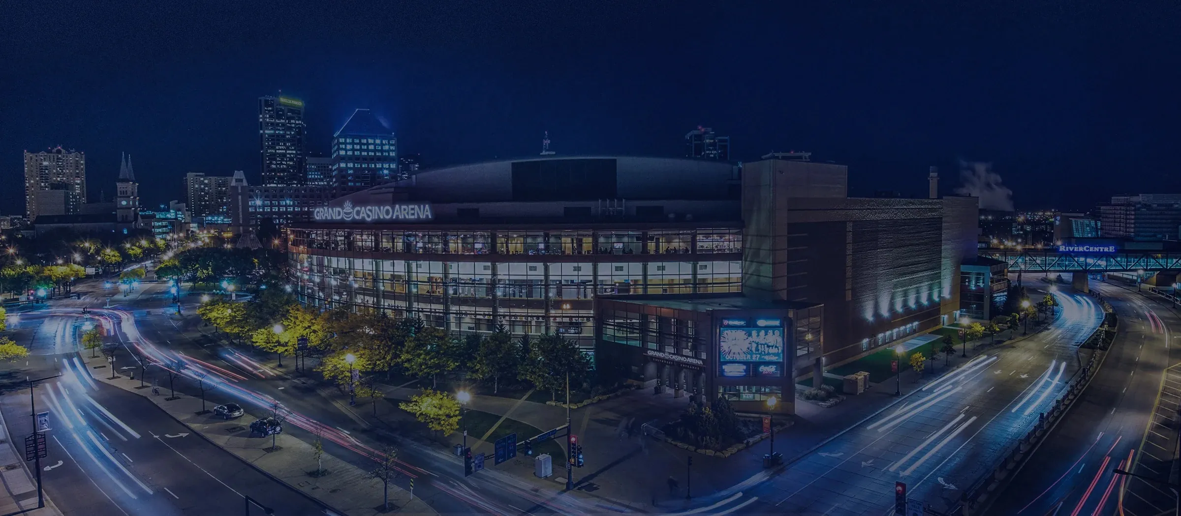 Grand Casino Arena in downtown Saint Paul, Minnesota.