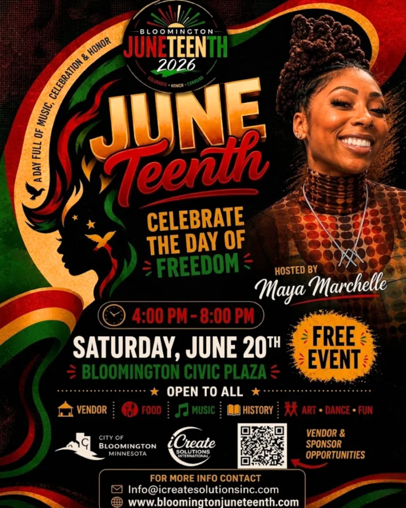 bloomington juneteenth 2026 poster