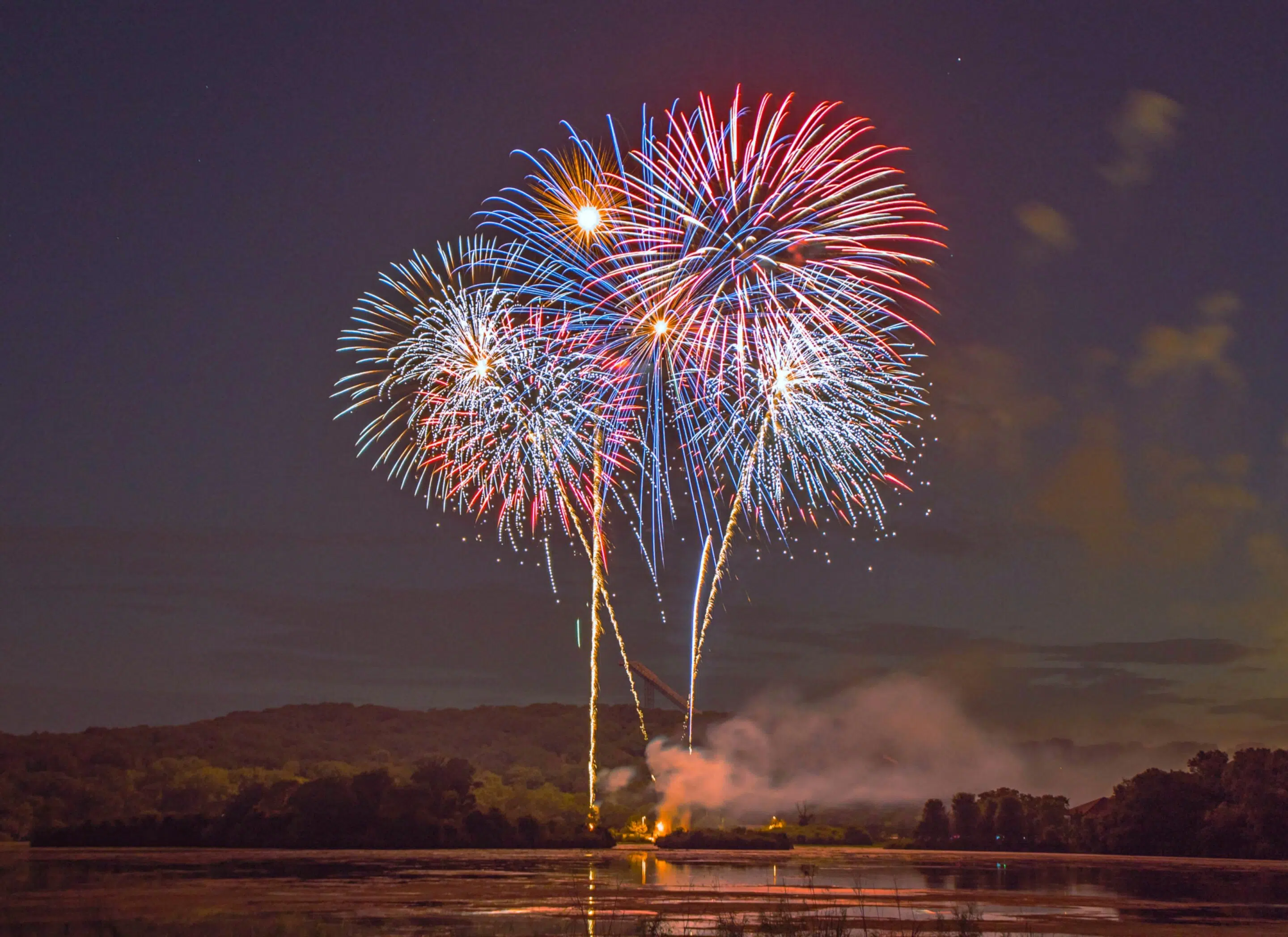 Fireworks at Bloomington Fete