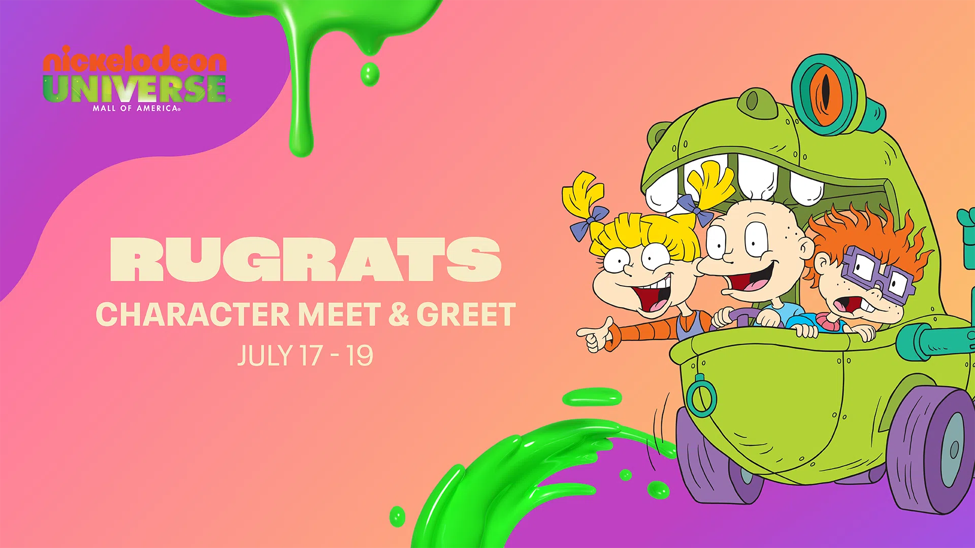 Rugrats character meet and greet at Nickelodeon Universe inside Mall of America.